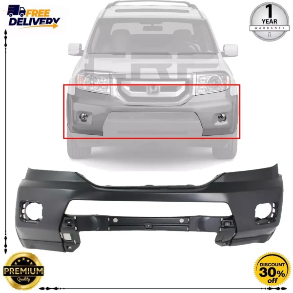 Front Bumper Cover For 2009-2011 Honda Pilot